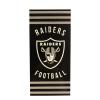 Northwest NFL Las Vegas Raiders Unisex-Adult Beach Towel, 30" x 60", Stripes view 1