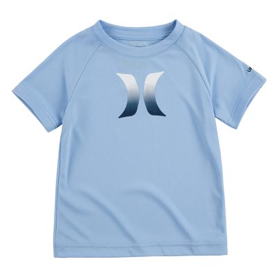 Hurley Boys' Rash Guard Shirt, Blue/Icon, 7