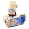 Milaloko 1 Pair (Kids Size) Crampons,Traction Cleats,Spike for Winter Walking Safety,Shoe Grips on IceSnow for Children Girls and Boys,Kids' Size 8-10 (Blue) view 3
