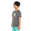 Hurley Boys' Rash Guard Shirt, Black/Icon, 4 view 3