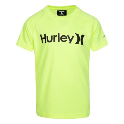 Hurley Boys' Rash Guard Shirt, Volt Glow, 2T