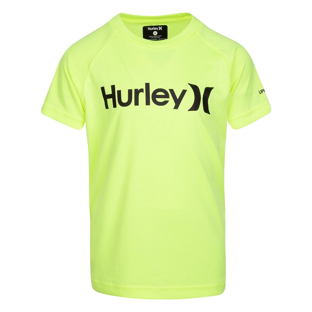 Hurley Boys' Rash Guard Shirt, Volt Glow, 4T