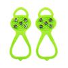 Milaloko 1 Pair (Kids Size) Crampons,Traction Cleats,Spike for Winter Walking Safety,Shoe Grips on IceSnow for Children Girls and Boys,Kids' Size 8-10 (Green) view 1