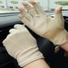 Ylucky Lightweight Summer Fingerless Gloves Men Women UV Sun Protection Driving Cotton Gloves Nonslip Touchscreen Mittens view 2
