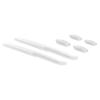 Betterun White Replacement Nose Pads Pieces Ear Socks Rubber Kits for Oakley Fast Jacket view 1
