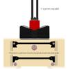Pull Up Bars HUAHUA Horizontal Bar Two-Way Anti-Skid Door On The Wall Extended Telescopic Multi-Function Pull-up Upward Distance 72-110cm view 3