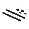 Betterun Black Replacement Nose Pads Pieces Ear Socks Rubber Kits for Oakley Triggerman view 1
