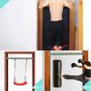 Pull Up Bars HUAHUA Pull-ups On The Door, Horizontal Bar, Wall-Free Punching, Household Suspension Rod, Fitness Equipment, Adjustable 60-140cm (Size : 60-100cm) view 2