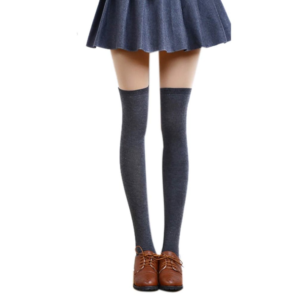 jweemax 80cm Winter Extra Long Cotton Thigh High Socks, Over the Knee High Leg Wamers for women Leg Warmer Sock