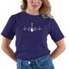 Go All Out XXXXX-Large Purple Adult Electric Guitar Heartbeat T-Shirt view 2