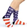 Benefeet Sox Mens Funny Crazy Socks Womens Novelty American Flag Socks Patriotic Socks Boys Cool Funky 3D Printed Patterned Designer Socks Red White Blue Socks 4th Of July Socks Gifts, American Flag view 2
