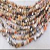 6-7mm Rare Natural Orange Abalone Shell Beads Freeform Nugget Iridescent Rainbow Flash Chunky Pearl Shell 16" Strand view 2