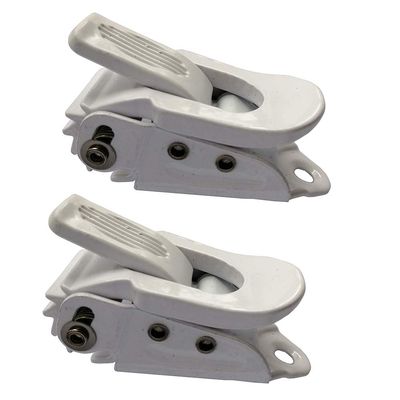 UP100 One Pair Snowboard Binding Parts Ankle Toe Ladder Straps & Ratchet Buckle for Snowboard Shoes White (Small Ratchet Buckle)