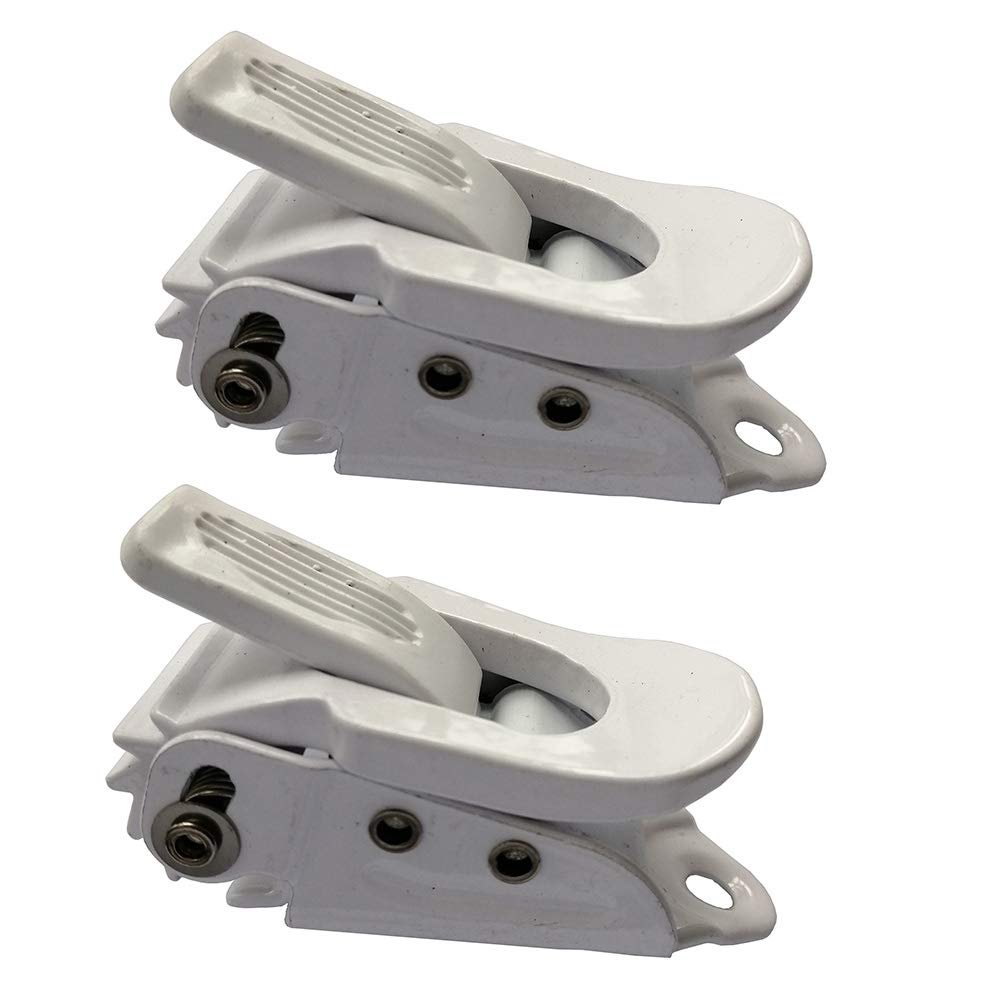 UP100 One Pair Snowboard Binding Parts Ankle Toe Ladder Straps & Ratchet Buckle for Snowboard Shoes White (Small Ratchet Buckle)