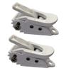 UP100 One Pair Snowboard Binding Parts Ankle Toe Ladder Straps & Ratchet Buckle for Snowboard Shoes White (Small Ratchet Buckle) view 1