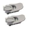 UP100 One Pair Snowboard Binding Parts Ankle Toe Ladder Straps & Ratchet Buckle for Snowboard Shoes White (Big Ratchet Buckle) view 1