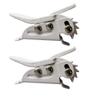 UP100 One Pair Snowboard Binding Parts Ankle Toe Ladder Straps & Ratchet Buckle for Snowboard Shoes White (Big Ratchet Buckle) view 2