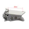 UP100 One Pair Snowboard Binding Parts Ankle Toe Ladder Straps & Ratchet Buckle for Snowboard Shoes White (Big Ratchet Buckle) view 3