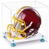 Acrylic Display Case for Full Size Football Helmet Premium Football Display Case with White Base & L Blue Risers Protects Memorabilia & Collectibles, Dimension 14.5" L x 11" W x 12" H view 1