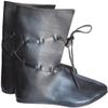 Allbeststuff Medieval Leather Shoe Brown Renaissance Boots Long with Leather Laces ABS (Black, 11) view 1
