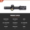 Athlon Optics Argos BTR GEN2 1-8x24 Riflescope - ATSR5 SFP IR BDC, Black view 2
