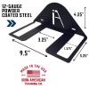 IRON AMERICAN Elite Ping Pong and Table Tennis Storage Rack, Made in USA - 1.375 Inch Slot for Balls and 3.25 Inch Slot for Paddles, Ping Pong Ball Holder, Hardware Included view 2