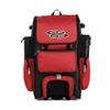 Boombah Rolling Superpack Baseball/Softball Gear Bag - 23-1/2" x 13-1/2" x 9-1/2" - Black/Red - Telescopic Handle - Holds 4 Bats - Wheeled Version view 1