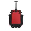Boombah Rolling Superpack Baseball/Softball Gear Bag - 23-1/2" x 13-1/2" x 9-1/2" - Black/Red - Telescopic Handle - Holds 4 Bats - Wheeled Version view 2