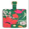 Ban.do Getaway Suitcase Tag for Travel, Green Floral Durable Vegan Leather Luggage Identifier, Superbloom view 1