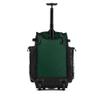 Boombah Rolling Superpack Baseball/Softball Gear Bag - 23-1/2" x 13-1/2" x 9-1/2" - Black/Dark Green - Telescopic Handle - Holds 4 Bats - Wheeled Version view 2
