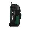 Boombah Rolling Superpack Baseball/Softball Gear Bag - 23-1/2" x 13-1/2" x 9-1/2" - Black/Dark Green - Telescopic Handle - Holds 4 Bats - Wheeled Version view 3