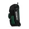 Boombah Rolling Superpack Baseball/Softball Gear Bag - 23-1/2" x 13-1/2" x 9-1/2" - Black/Dark Green - Telescopic Handle - Holds 4 Bats - Wheeled Version view 4