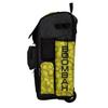 Boombah Rolling Superpack 2.0 Baseball/Softball Gear Bag - 23-1/2" x 13-1/2" x 9-1/2" - Softball Black/Optic Yellow/Red - Telescopic Handle - Holds 4 Bats - Wheeled Version view 3