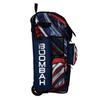 Boombah Rolling Superpack 2.0 Baseball/Softball Gear Bag - 23-1/2" x 13-1/2" x 9-1/2" - USA Wave Navy/Red/White - Telescopic Handle - Holds 4 Bats - Wheeled Version view 4