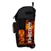 Boombah Rolling Superpack 2.0 Baseball/Softball Gear Bag - 23-1/2" x 13-1/2" x 9-1/2" - Baseball Fire Ball Black/Orange/White - Telescopic Handle - Holds 4 Bats - Wheeled Version view 3