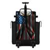 Boombah Rolling Superpack 2.0 Baseball/Softball Gear Bag - 23-1/2" x 13-1/2" x 9-1/2" - USA Eagle Black/Red/White - Telescopic Handle - Holds 4 Bats - Wheeled Version view 2