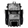 Boombah Rolling Superpack 2.0 Baseball/Softball Gear Bag - 23-1/2" x 13-1/2" x 9-1/2" - Crusher Black/Gray - Telescopic Handle - Holds 4 Bats - Wheeled Version view 1