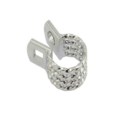 Alta Bicycle Lowrider Twisted Seatpost Clamp Bike, Multiple Sizes & Colors (Chrome, 25.4mm)
