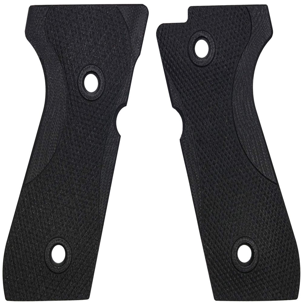 LOK Grips Beretta 92 Thin Full Checkered G10 Grips Solid Black