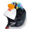 crazeeHeads Plush Animal Girls and Boys Helmet Covers, Bike Ski Winter Snow, Panda, Pig, Unicorn, Snow Leopard, Zebra, Alligator, Raccoon, Penguin (Edwin The Penguin) view 1