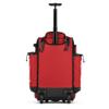 Boombah Rolling Catcher's Superpack Baseball/Softball Gear Bag - 23-1/2" x 13-1/2" x 9-1/2" - Black/Red - Telescopic Handle - Holds 4 Bats - Wheeled Version view 2