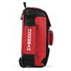 Boombah Rolling Catcher's Superpack Baseball/Softball Gear Bag - 23-1/2" x 13-1/2" x 9-1/2" - Black/Red - Telescopic Handle - Holds 4 Bats - Wheeled Version view 3