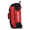 Boombah Rolling Catcher's Superpack Baseball/Softball Gear Bag - 23-1/2" x 13-1/2" x 9-1/2" - Black/Red - Telescopic Handle - Holds 4 Bats - Wheeled Version view 4