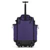 Boombah Rolling Catcher's Superpack Baseball/Softball Gear Bag - 23-1/2" x 13-1/2" x 9-1/2" - Black/Purple - Telescopic Handle - Holds 4 Bats - Wheeled Version view 2