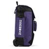 Boombah Rolling Catcher's Superpack Baseball/Softball Gear Bag - 23-1/2" x 13-1/2" x 9-1/2" - Black/Purple - Telescopic Handle - Holds 4 Bats - Wheeled Version view 3