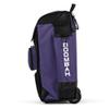 Boombah Rolling Catcher's Superpack Baseball/Softball Gear Bag - 23-1/2" x 13-1/2" x 9-1/2" - Black/Purple - Telescopic Handle - Holds 4 Bats - Wheeled Version view 4