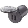 Blue Sea Systems 1046 48V 4A Socket Mount Dual USB Charger view 1