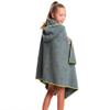 Flow Quick Dry Swim Towel with Hood - Microfiber Hooded Towel for Competitive Swimming and Other Water Sports (Gray) view 3