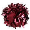 Metallic Cheerleader Cheerleading Pom Poms 6 inch 1 Pair 2 Pieces (Maroon) view 1