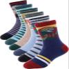 ANTSANG Kids Merino Wool Hiking Socks Toddlers Boys Girls Winter Warm Thick Thermal Crew Boot Heavy Cozy Snow Cabin Gift Snowboarding Socks 6 Pairs for Childs(Dinosaur B,4-7Y) view 1